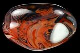 Polished, Banded Carnelian Agate - Madagascar #145953-1